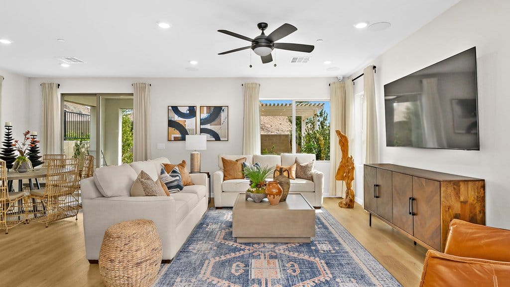 Living Room of Cedar Plus A at Crested Canyon by Taylor Morrison