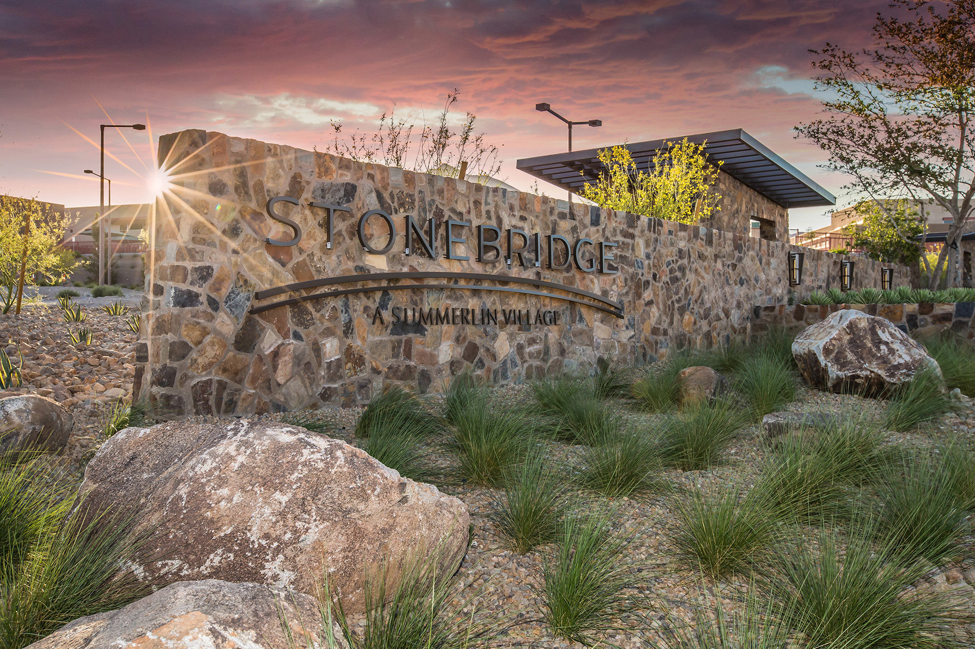 Stonebridge monument sign in Summerlin