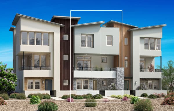 Elevation of Highridge Floorplan at Raven Crest by Toll Brothers