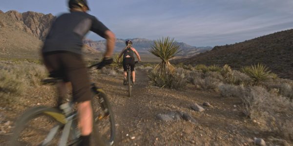 Two Bikers on a trail at Red Rock National Conservation Area