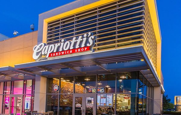 Capriottis Sandwich Shop storefront at Downtown Summerlin