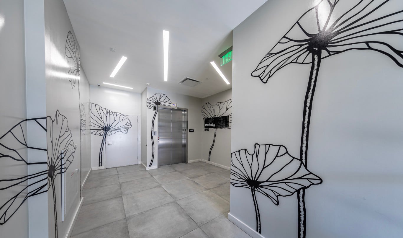 Lobby of the Suites at Sage Park in Downtown Summerlin