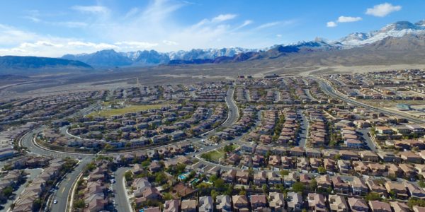 Aerial View of the houses in Summerlin