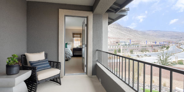 Balcony in Plan 3 Model in Jade Ridge by Taylor Morrison in The Cliffs in Summerlin