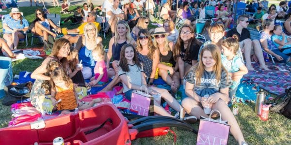 People watching the Summerlin Sounds Concert Series in Downtown Summerlin