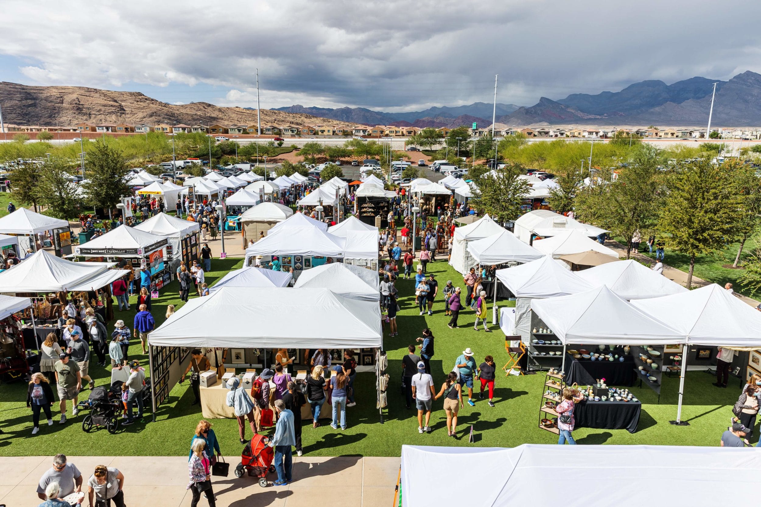 Aerial view of 2021 Festival Of Arts