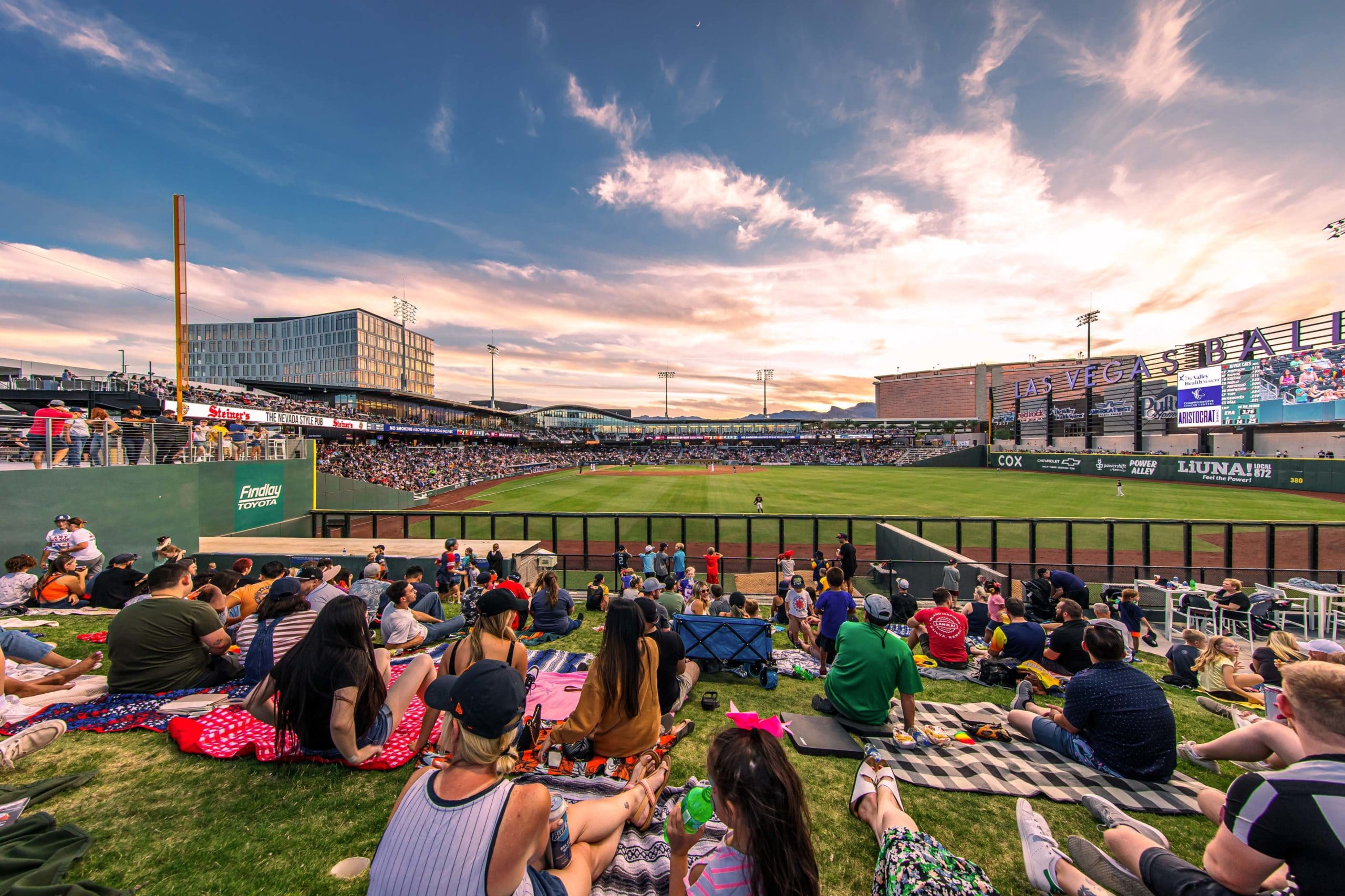 The berm at Las Vegas Ballpark