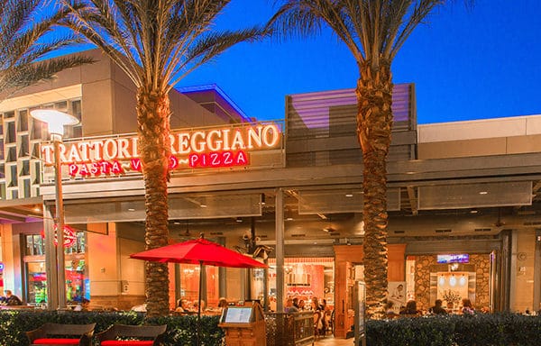 Trattoria Reggiano storefront at Downtown Summerlin