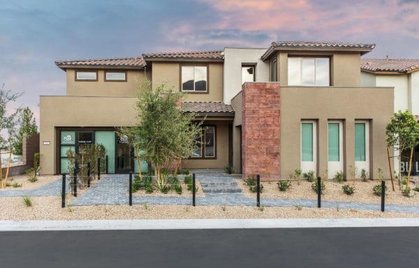 Front elevation of Vittoria model at Carmel Cliff by Pulte Homes
